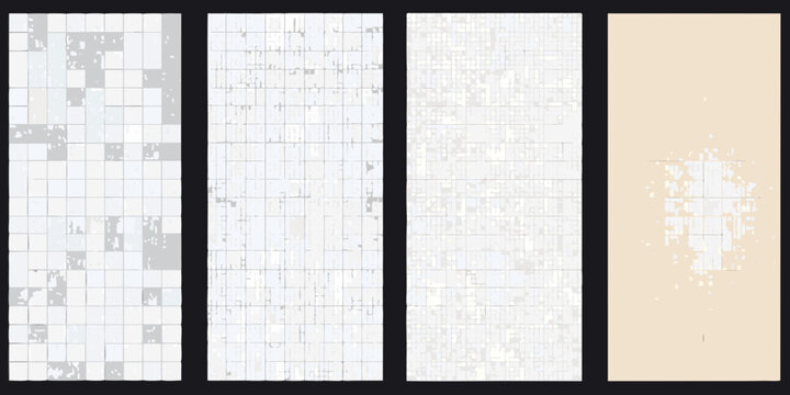 Graph Paper Backgrounds Four Variations With Grid And Light Tones