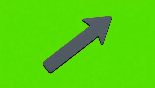 Chaos to Clarity Concept Animation Tangled Scribble Line Untangles into a Growth Arrow on a Green Screen