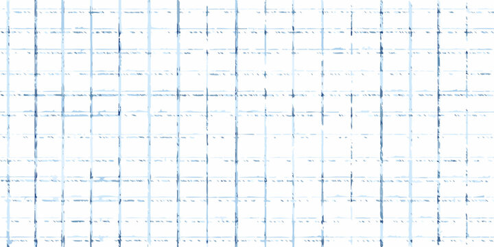 Blue grid pattern with hand drawn lines on white background