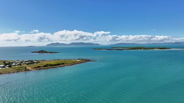 Spectaculat cinematic aerial footage of Bowen Queensland Australia