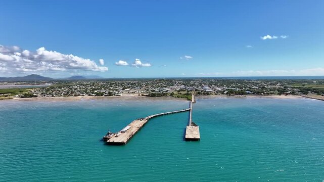 Spectaculat cinematic aerial footage of Bowen Queensland Australia