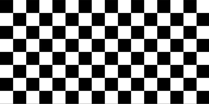 Race flag. Speed flag design. Car rally competition. Black and white squares pattern. Vector illustration