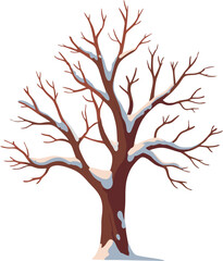 Fototapeta premium Tree_in_Snow.eps