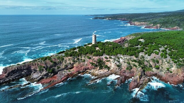 Boyd's tower and ben boyd national park coastline