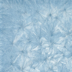 Obraz premium Soft blue crystal frost texture with gentle shimmering surface
