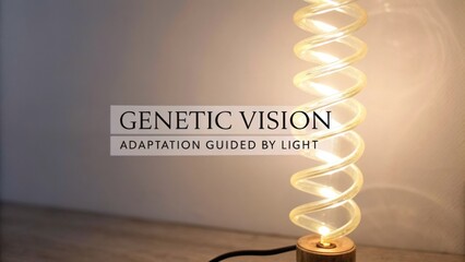 Obraz premium Unique Spiral Light Lamp Creating Warm Ambiance in Modern Decor with Artistic Design and Soft Glow for Home Interior Inspiration
