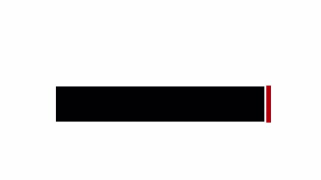 Clean minimal  lower third bar on transparent background . Ideal for titles, names, and captions in corporate videos, presentations, and social media content in 4K with Alpha Channel