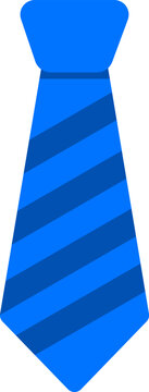Formal Necktie Father Celebration Icon Design