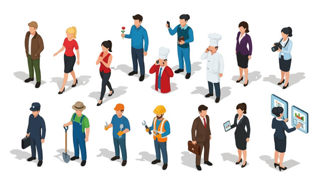 Diverse group of professionals from various industries gathered together, showcasing a range of occupations and expertise
