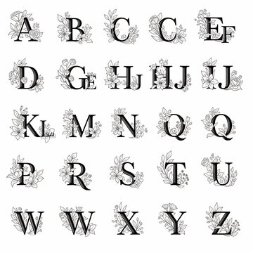Ink Bloom Alphabet