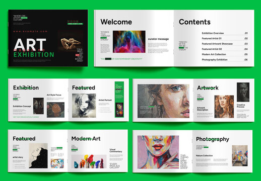 Creative Artistic Magazine Template Design