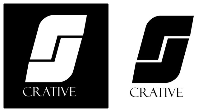Minimalist logo design with bold geometric forms. Modern typography pairs with clean graphic shapes. Strong contrast highlights clarity and simplicity. Ideal for branding or modern corporate identity