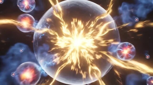 Electricity plasma light energy balls.