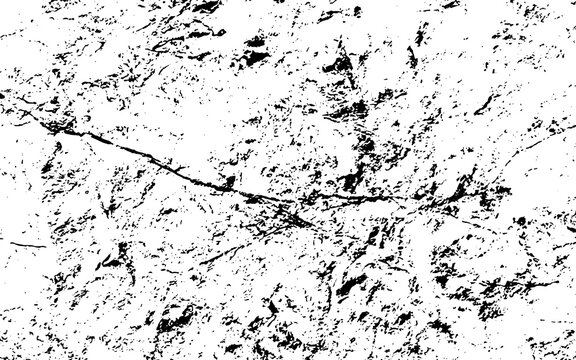 Distressed grunge texture with heavy grain, black and white weathered surface overlay, vintage rough stone effect for graphic design