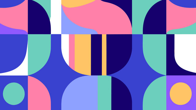Bold Retro Shape Background