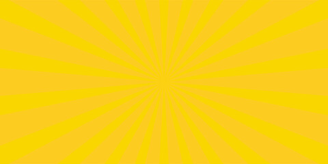 Fototapeta premium PrintYellow comic sunburst background. abstract sunburst brochure design template. sun rays cartoon illustration