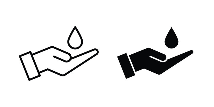 Ablution icon collection in black vectors. Eps10 icons