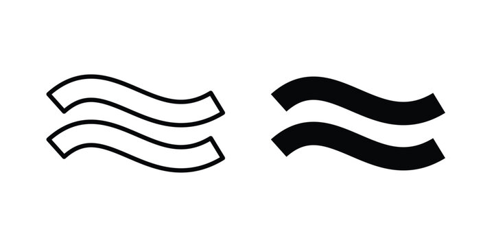 Approximately equal icon collection in black vectors. Eps10 icons