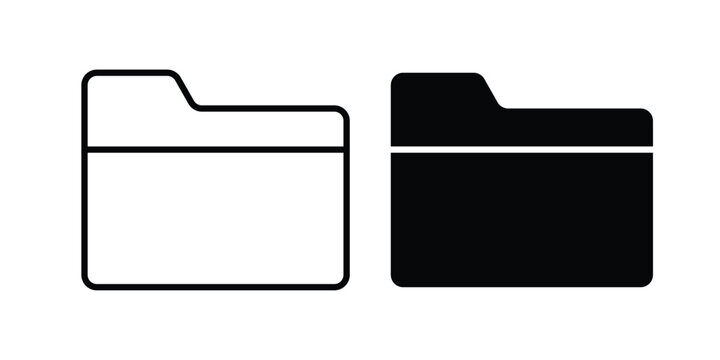 File Folder icon collection in black vectors. Eps10 icons