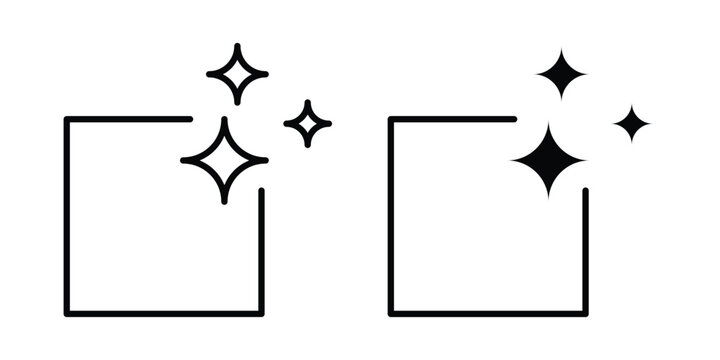 Generate AI icon collection in black vectors. Eps10 icons