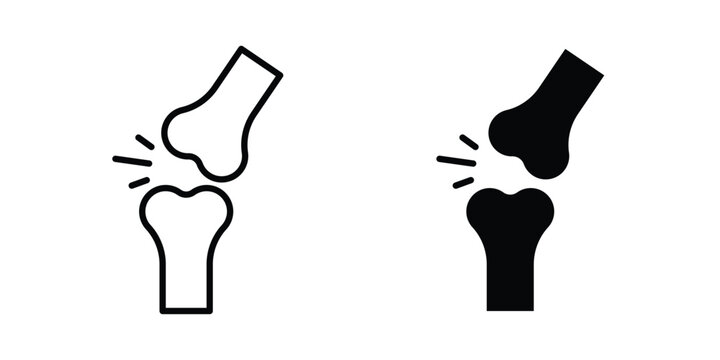 joint pain icon collection in black vectors. Eps10 icons