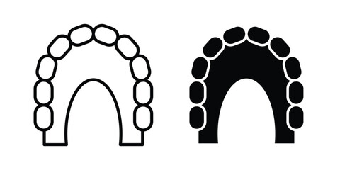 Maxilla icon collection in black vectors. Eps10 icons © Win