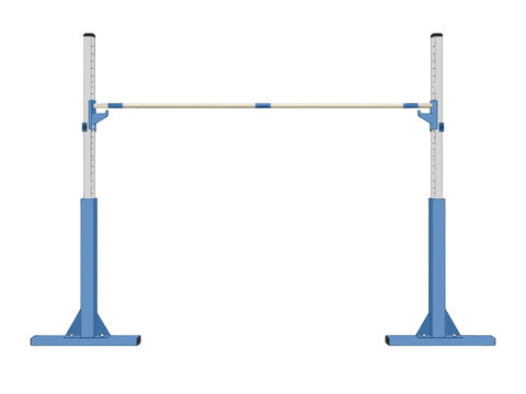 Volleyball net equipment illustration showing posts crossbar court setup for school sports training recreation tournament facility signage athletic activity rules education physical class