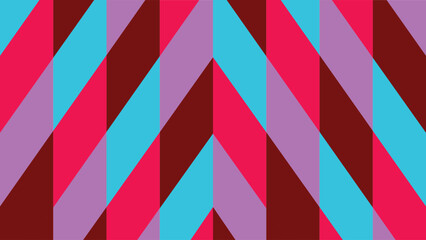 Abstract geometric chevron pattern background with vibrant colorful diagonal stripes for sports event banner © Pangestu