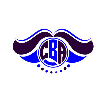 CBA letter logo creative design. CBA unique design