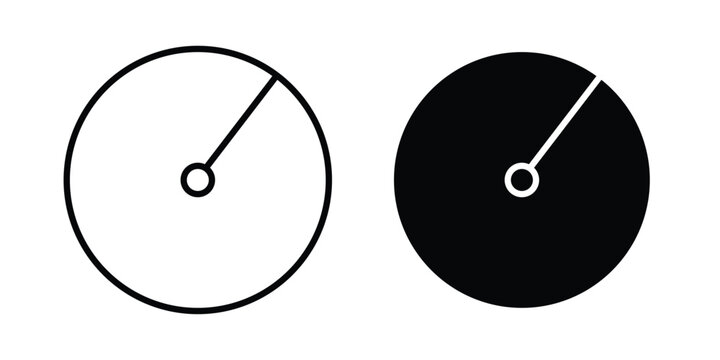Radius icon collection in black vectors. Eps10 icons