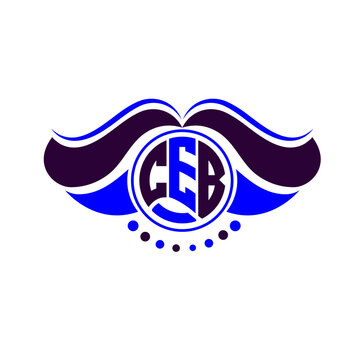 CEB letter logo creative design. CEB unique design