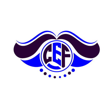 CEF letter logo creative design. CEF unique design