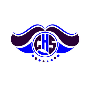 CHS letter logo creative design. CHS unique design