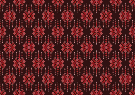 red geometric pattern suitable for fashion, clothing, wallpaper, cover, packaging, fabric, wallpaper.