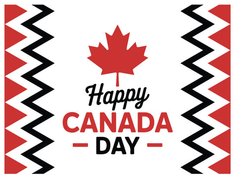 Canada Day Celebration Red Maple Leaf