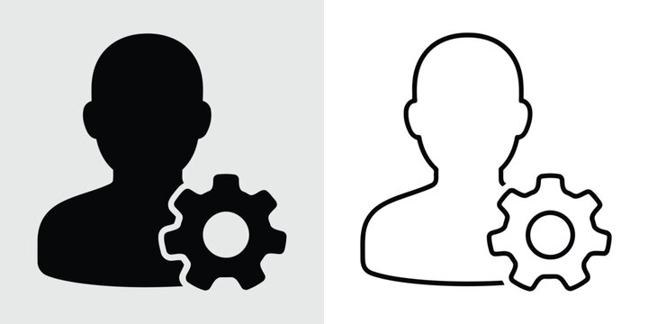 User settings icon set