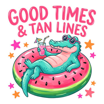 Good Times & Tan Lines Summer PNG