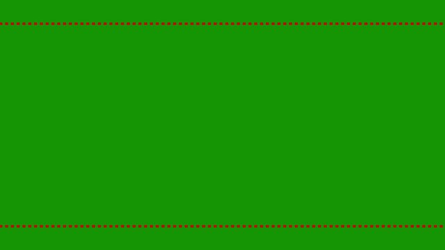 Minimalist Dashed Horizontal Lines Overlay | Clean 2D Comic Guide Motion Graphics Animation on Green Screen