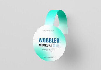 Hanging Wobbler Mockup