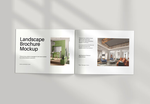 Open Landscape Brochure Mockup