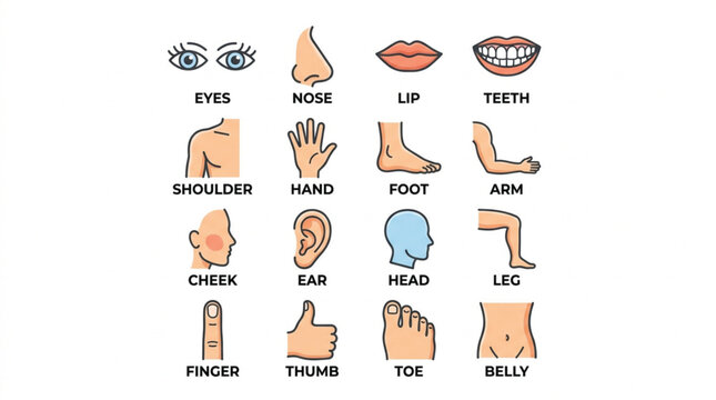 parts of body names 