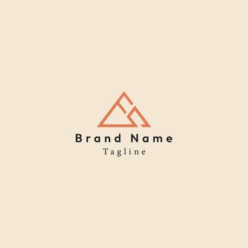 triangle logo design for brand