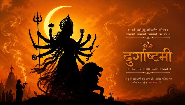 Godess Durga on Maha Navratri, Navadurga, Durga Puja, Sharad Navratri, Jyeshtha Shukla Ashtami/Masik Durga Ashtami, Mahanavami, Vijayadashami, Dussehra, Durga/Mahakali/Jagadamba, Bhavani
