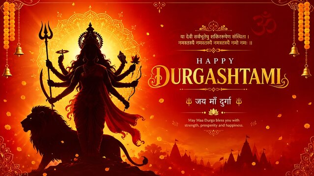 Godess Durga on Maha Navratri, Navadurga, Durga Puja, Sharad Navratri, Jyeshtha Shukla Ashtami/Masik Durga Ashtami, Mahanavami, Vijayadashami, Dussehra, Durga/Mahakali/Jagadamba, Bhavani