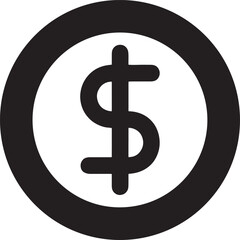 Obraz premium 3D dollar sign icon isolated on white background finance and money symbol illustration
