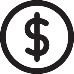 Obraz premium 3D dollar sign icon on white background finance currency money symbol illustration for business banking and investment concept