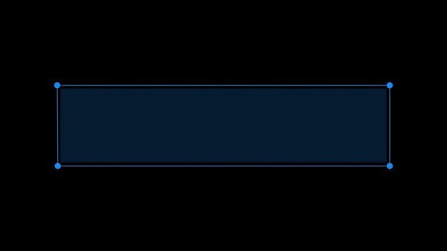 Blue Glowing Digital Interface Callout Title Frame for Tech Infographics