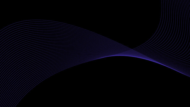 Deep Gradient Line Wave Background