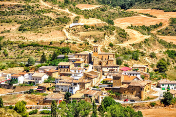 Obraz premium Echarren, Etxarren, Echarren de Guirguillano, Etxarren Girgillao - Etxarrentxulo, Andalusië, Navarra, Spain.