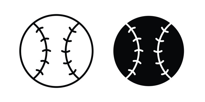 Baseball icon for web and app design, design element.